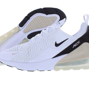Nike Air Max 270 White and Black Trainers